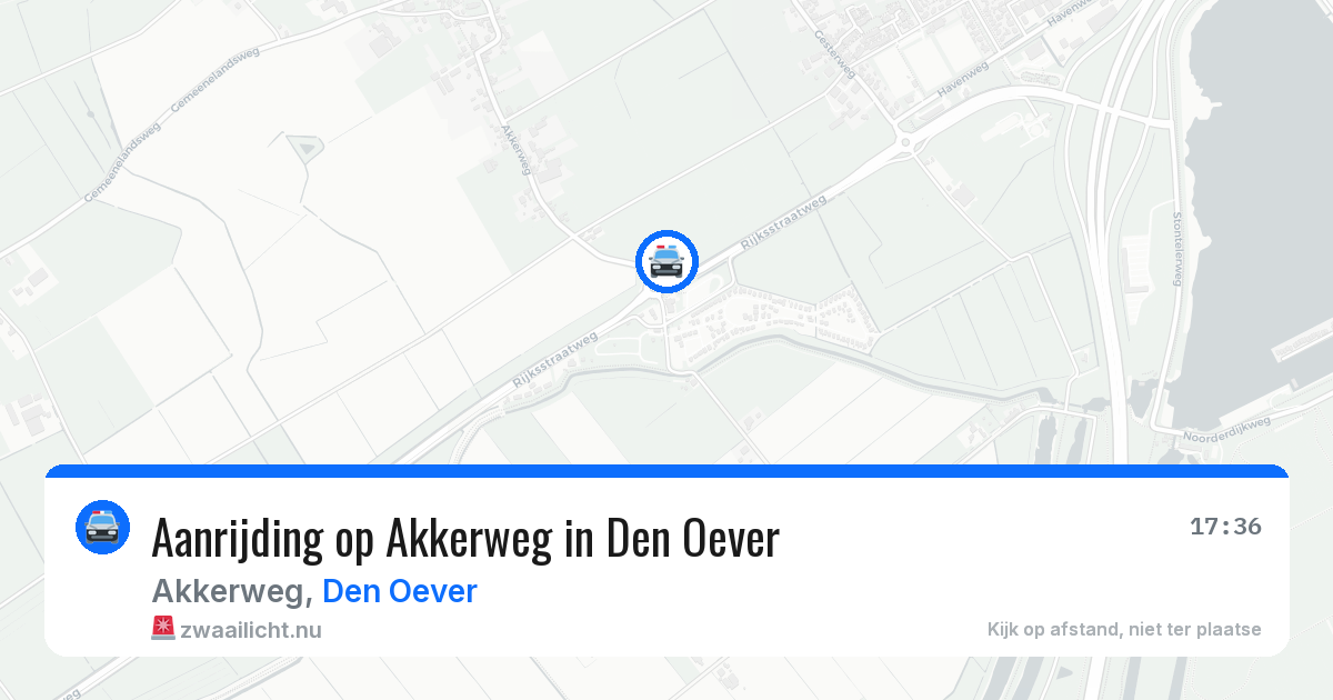 Aanrijding op Akkerweg in Den Oever — 11 jul 2026