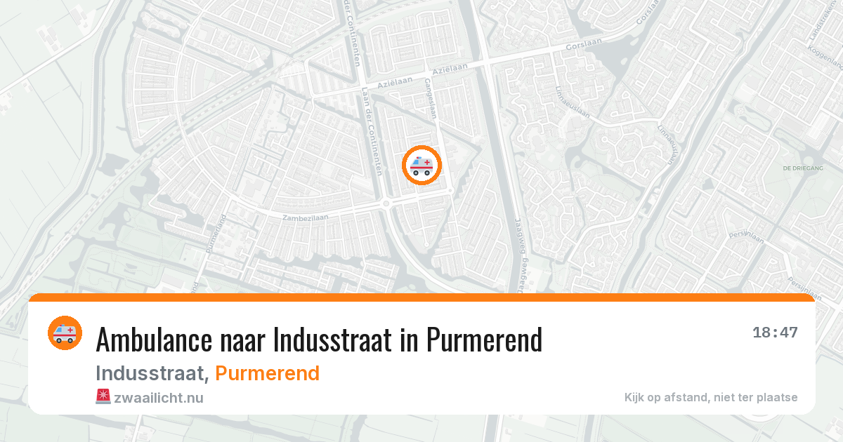 Ambulance naar Indusstraat in Purmerend — 22 mei 2026