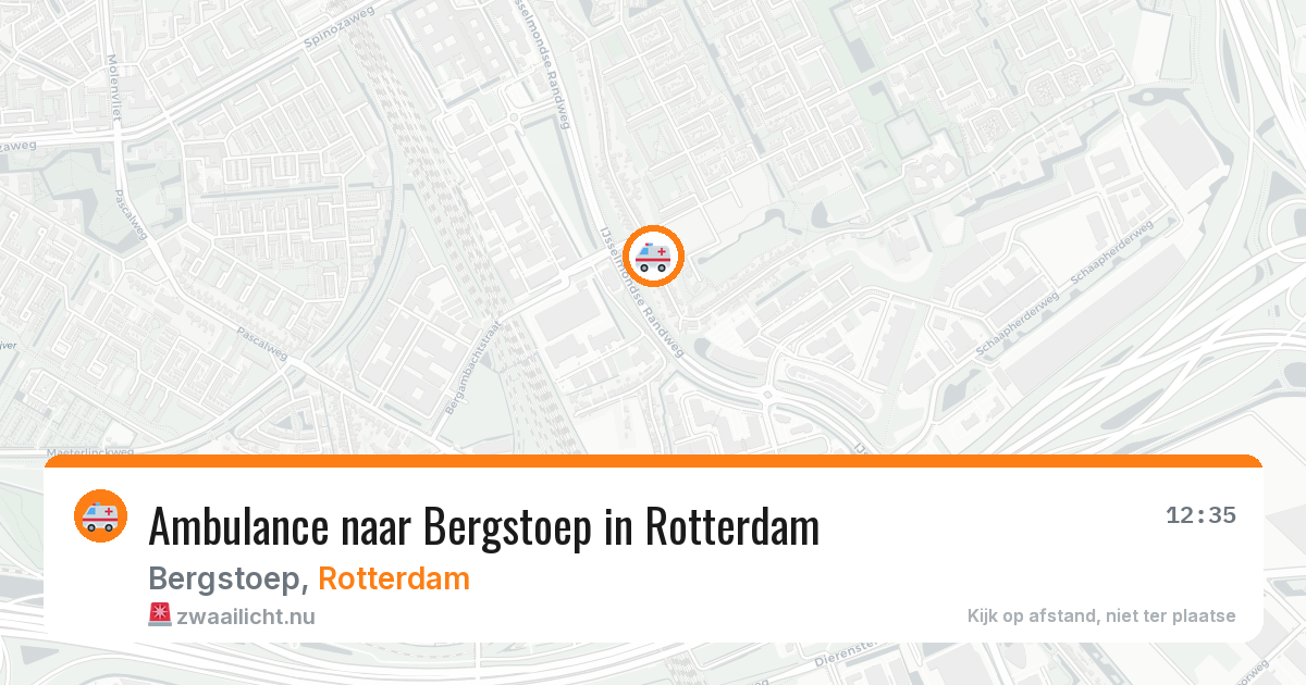 Ambulance naar Bergstoep in Rotterdam — 10 jul 2026