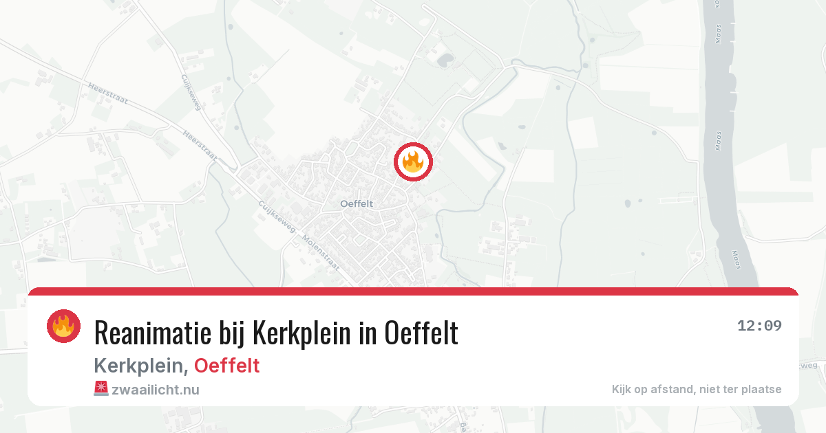 Reanimatie bij Kerkplein in Oeffelt — 6 apr 2026