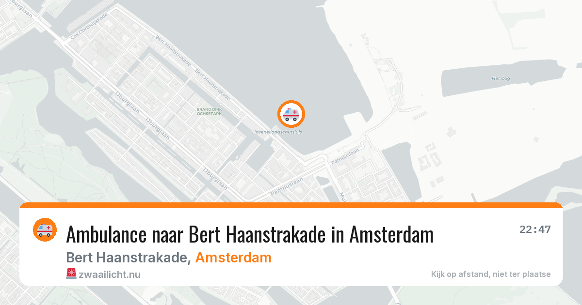 Ambulance naar Bert Haanstrakade in Amsterdam — 23 jul 2026