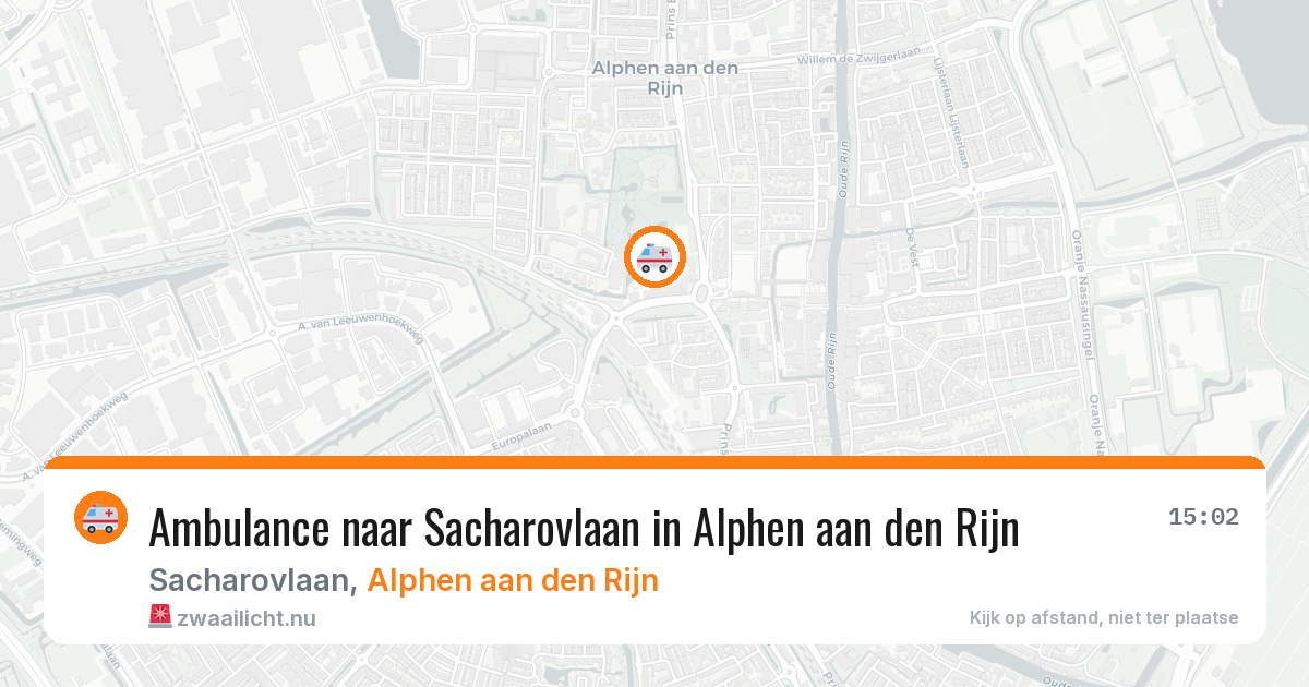 Ambulance naar Sacharovlaan in Alphen aan den Rijn — 12 jul 2026
