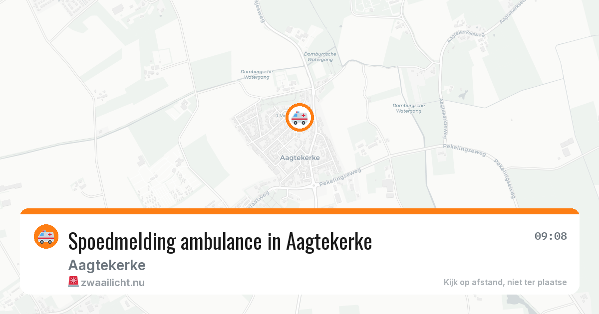 Spoedmelding ambulance in Aagtekerke — 26 jul 2026