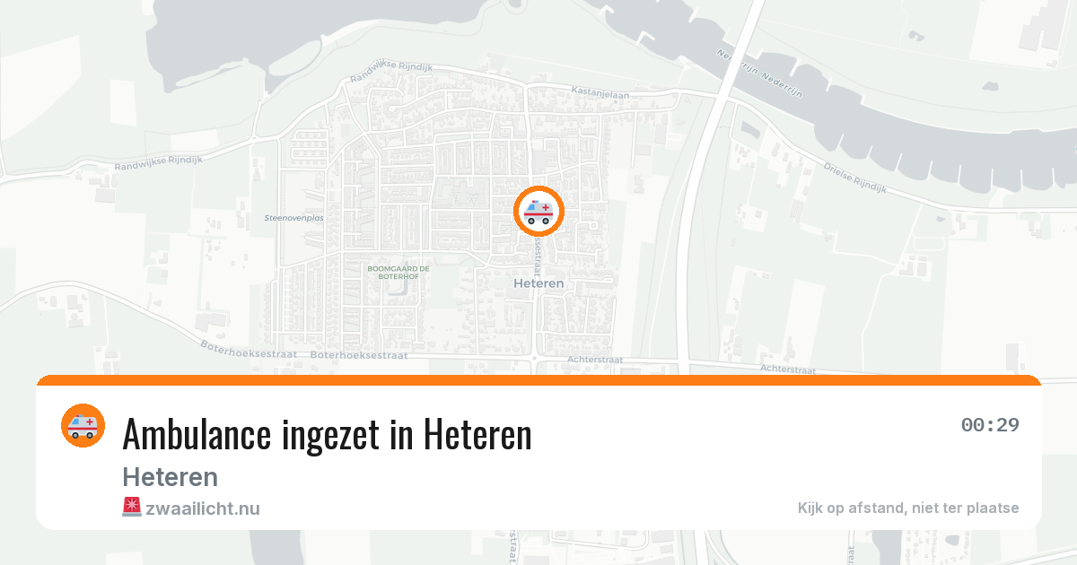 Ambulance ingezet in Heteren — 18 jul 2026