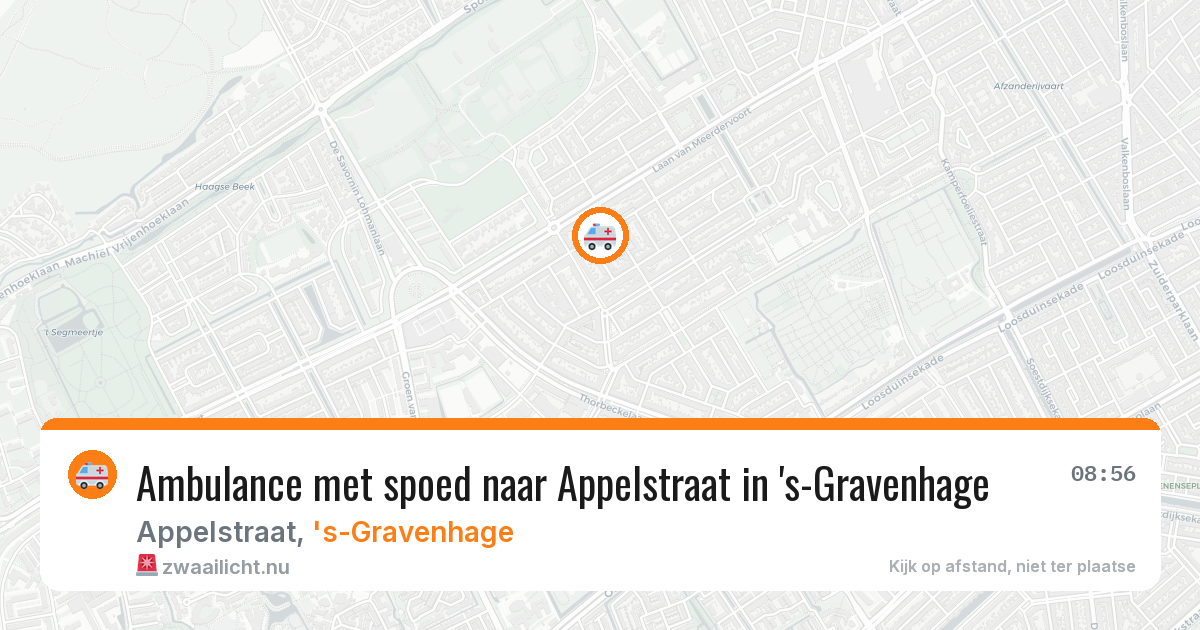 Ambulance met spoed naar Appelstraat in 's-Gravenhage — 31 mrt 2026