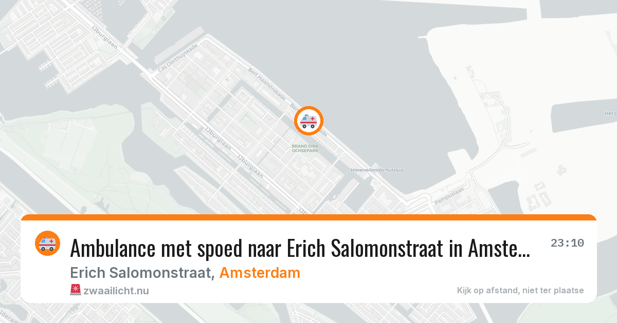 Ambulance met spoed naar Erich Salomonstraat in Amsterdam — 4 apr 2026