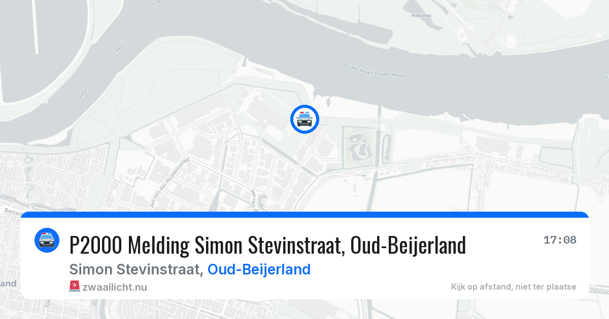 P2000 Melding Simon Stevinstraat, Oud-Beijerland — 25 jul 2026