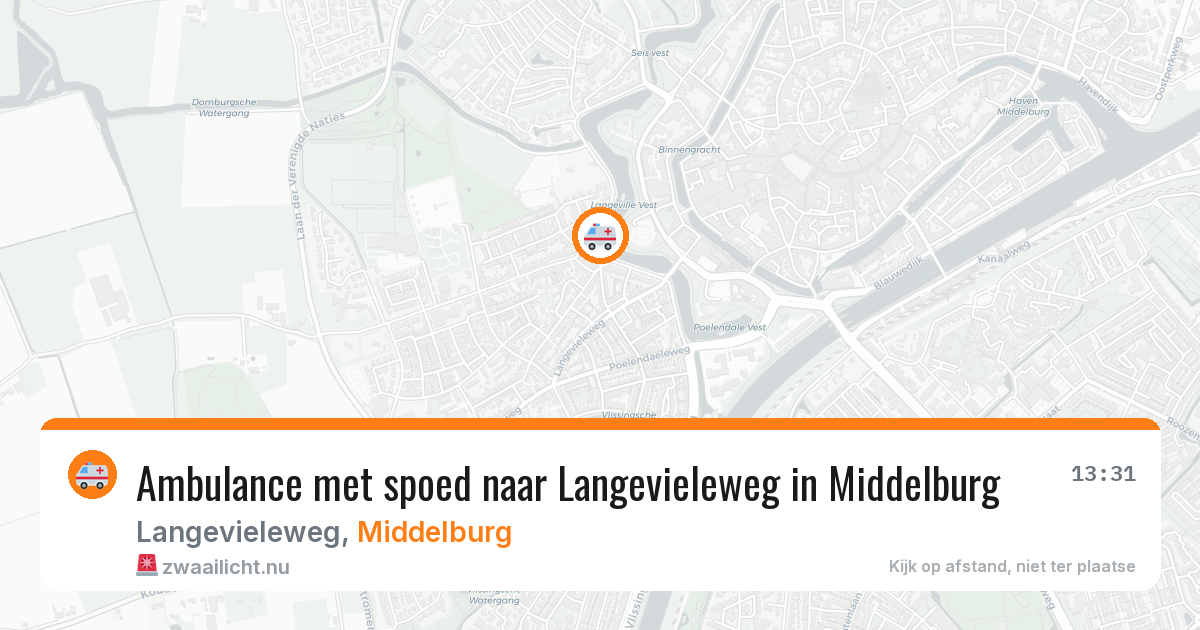 Ambulance met spoed naar Langevieleweg in Middelburg — 12 jul 2026