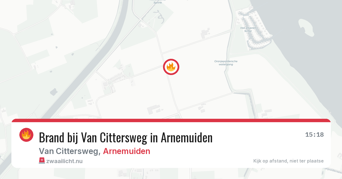 Brand bij Van Cittersweg in Arnemuiden — 10 jul 2026