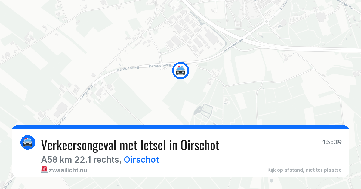 Verkeersongeval met letsel in Oirschot — 23 mrt 2026