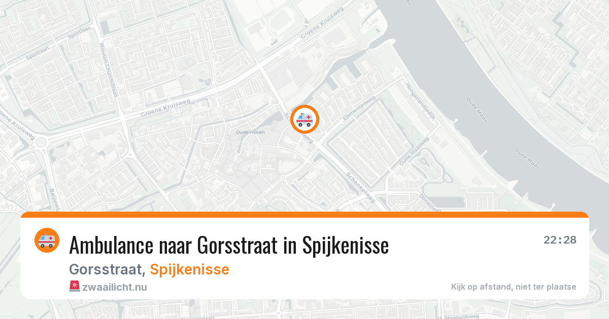 Ambulance naar Gorsstraat in Spijkenisse — 28 mrt 2026