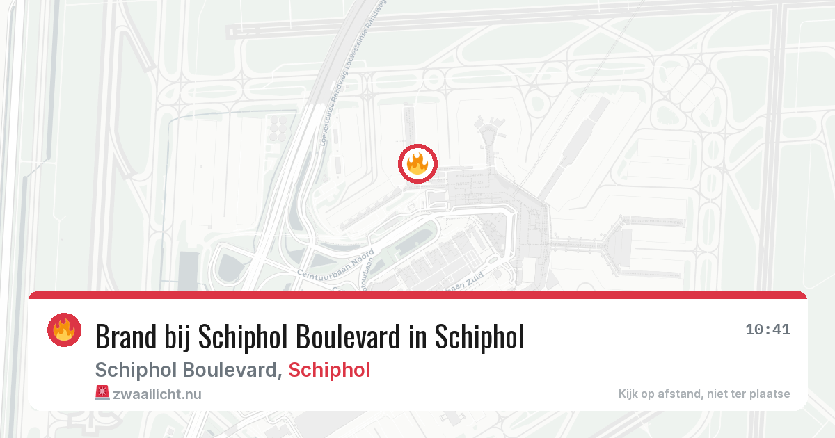 Brand bij Schiphol Boulevard in Schiphol — 9 mei 2026