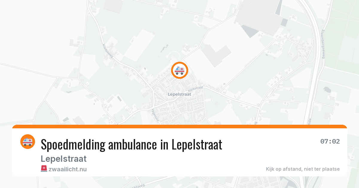 Spoedmelding ambulance in Lepelstraat — 11 jul 2026