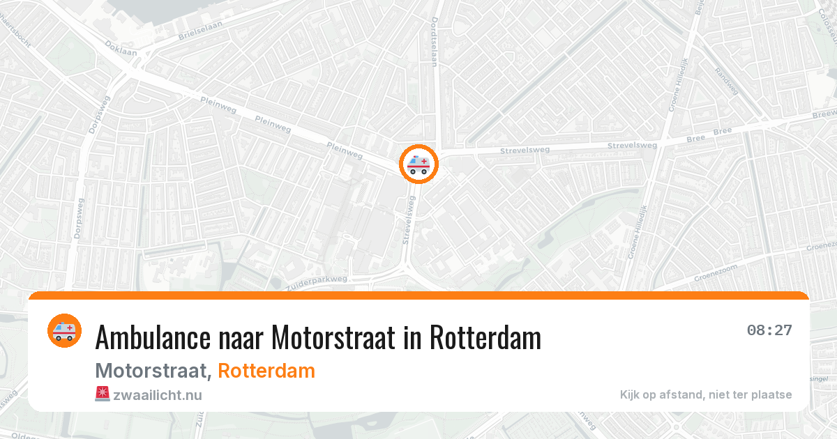 Ambulance naar Motorstraat in Rotterdam — 31 mrt 2026