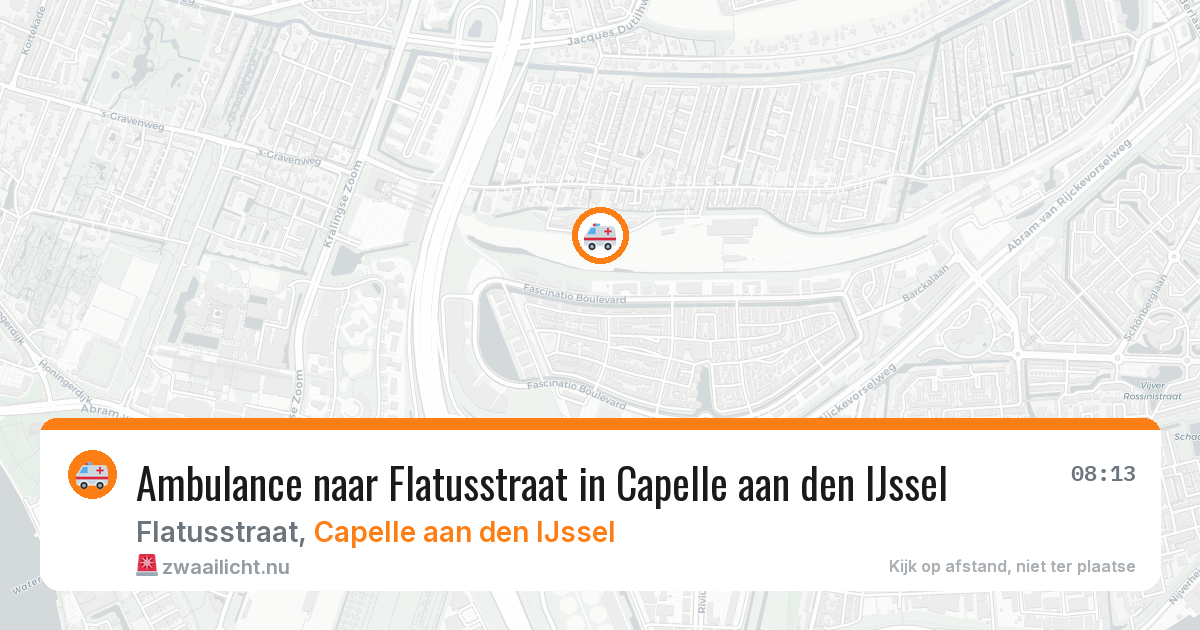 Ambulance naar Flatusstraat in Capelle aan den IJssel — 25 jul 2026