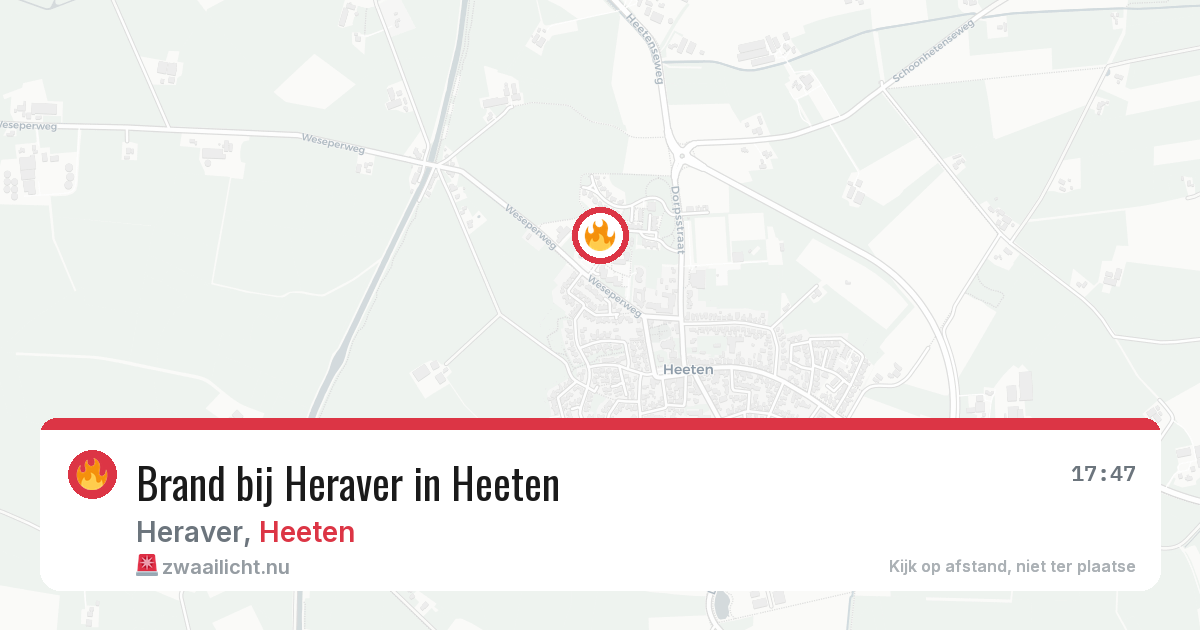 Brand bij Heraver in Heeten — 2 jun 2026