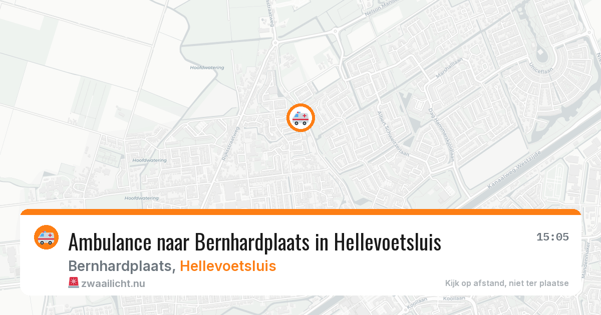 Ambulance naar Bernhardplaats in Hellevoetsluis — 19 jul 2026
