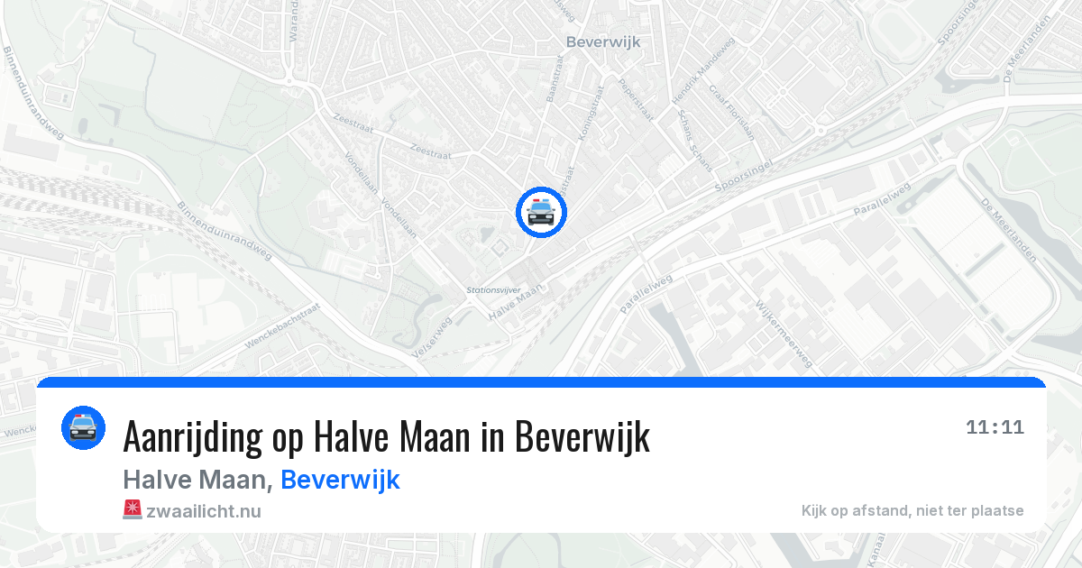 Aanrijding op Halve Maan in Beverwijk — 15 jul 2026