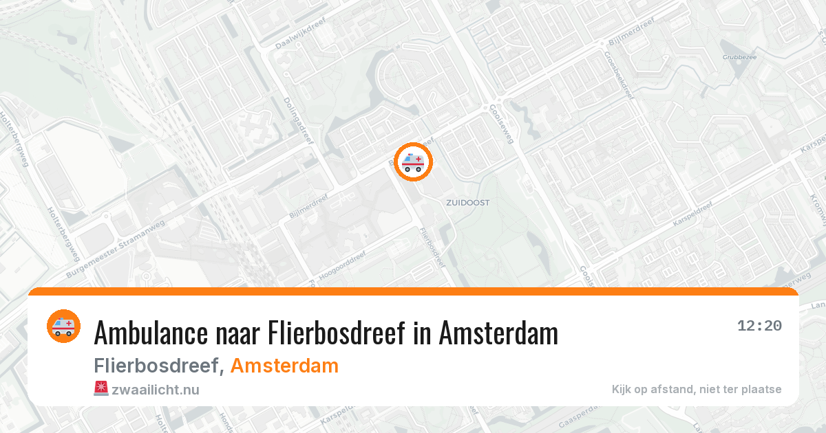 Ambulance naar Flierbosdreef in Amsterdam — 7 apr 2026