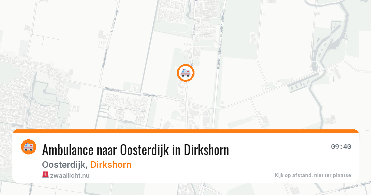 Ambulance naar Oosterdijk in Dirkshorn — 30 jun 2026