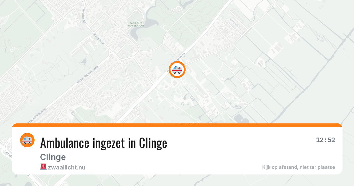 Ambulance ingezet in Clinge — 31 jan 2026 | 🚨 Zwaailicht.nu