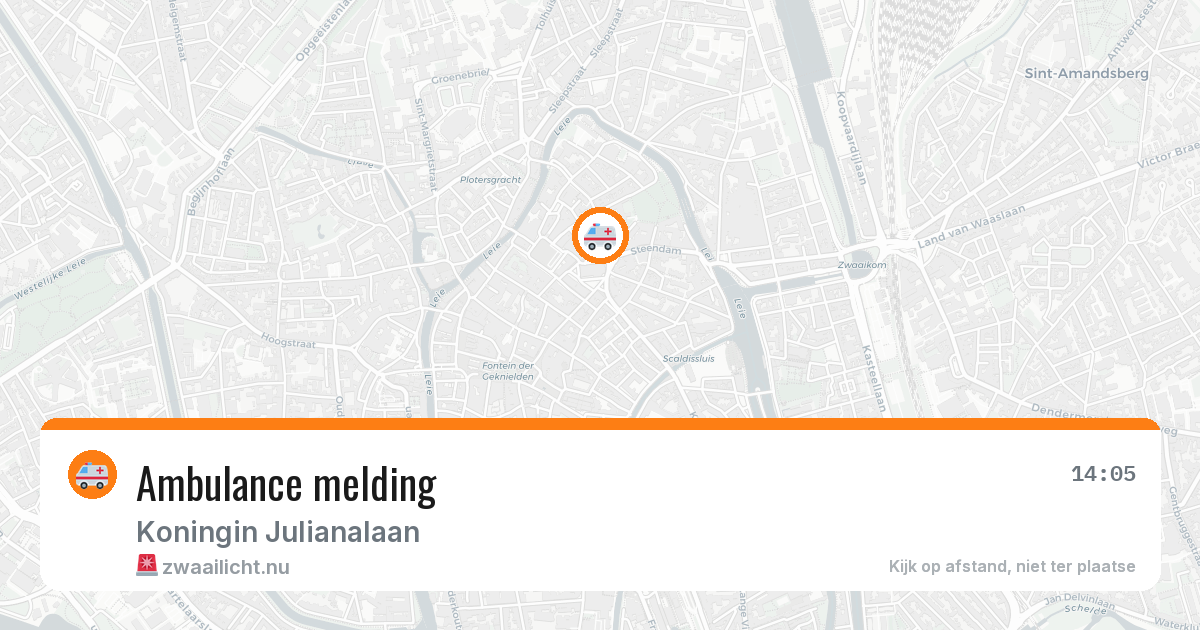 Ambulance melding — 16 mrt 2026