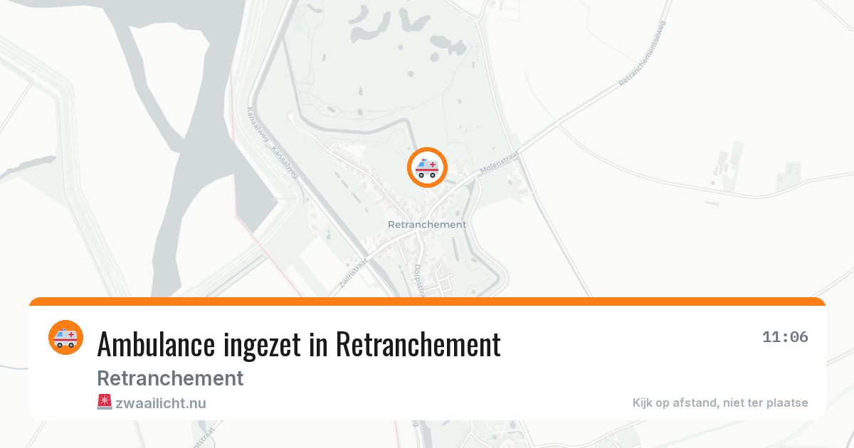 Ambulance ingezet in Retranchement — 4 jul 2026