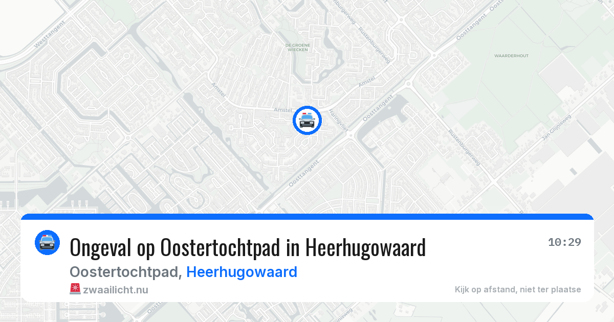 Ongeval op Oostertochtpad in Heerhugowaard — 8 mei 2026