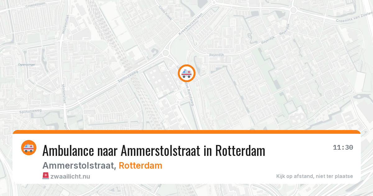 Ambulance naar Ammerstolstraat in Rotterdam — 25 jul 2026