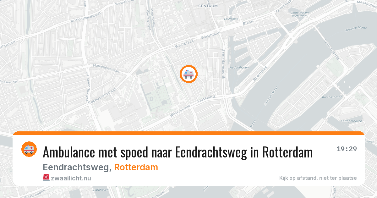 Ambulance met spoed naar Eendrachtsweg in Rotterdam — 4 jun 2026