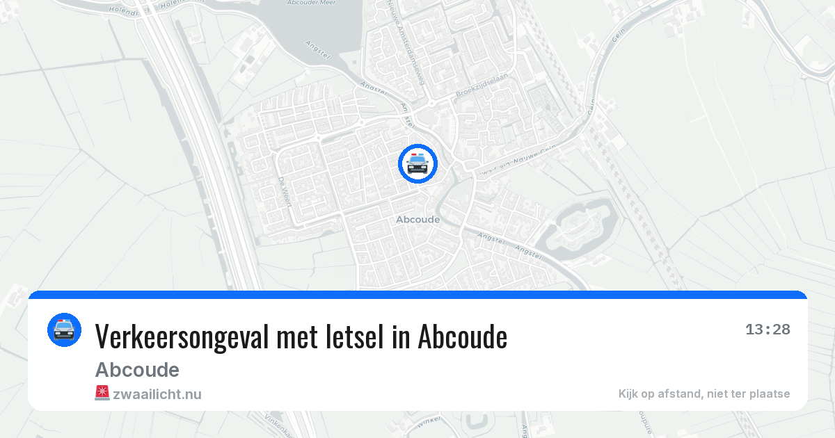 Verkeersongeval met letsel in Abcoude — 4 feb 2026