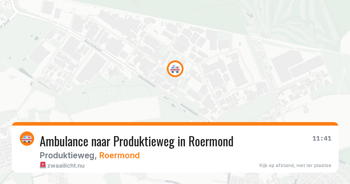 Ambulance naar Produktieweg in Roermond — 22 jul 2026