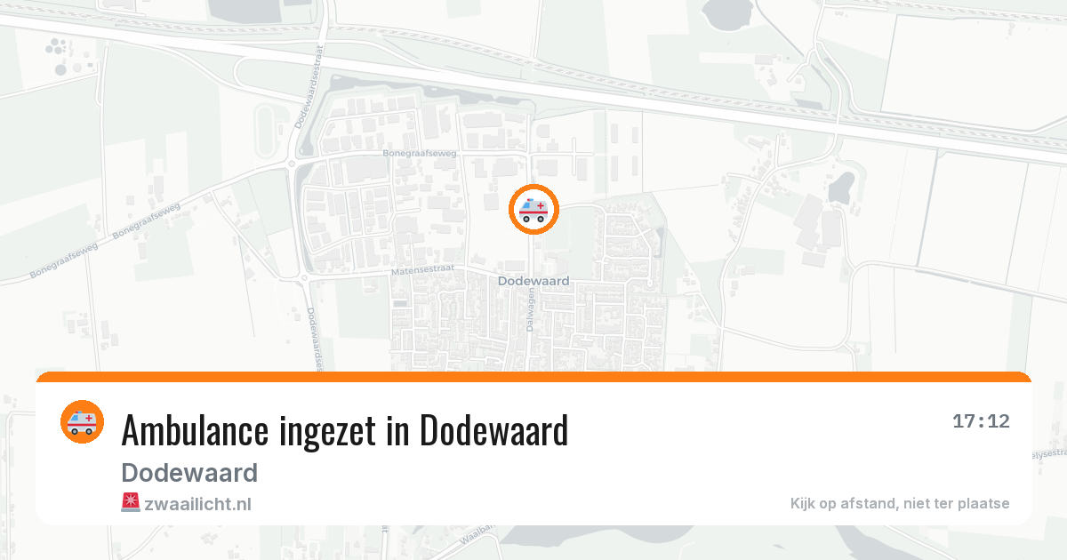 Ambulance ingezet in Dodewaard — 6 apr 2026