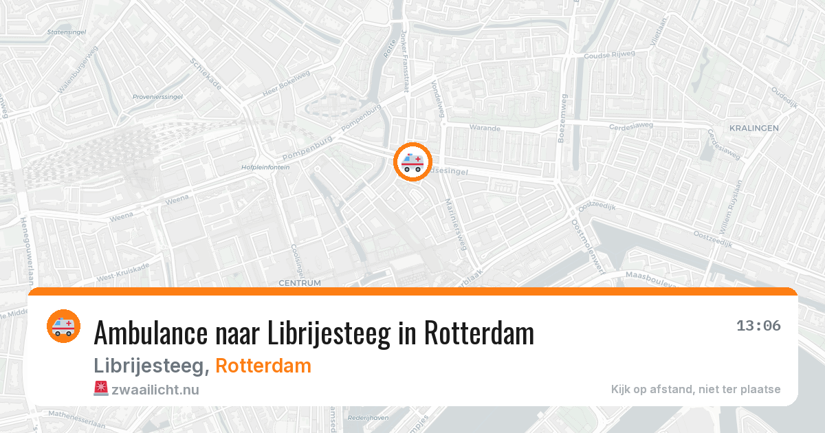 Ambulance naar Librijesteeg in Rotterdam — 10 jun 2026