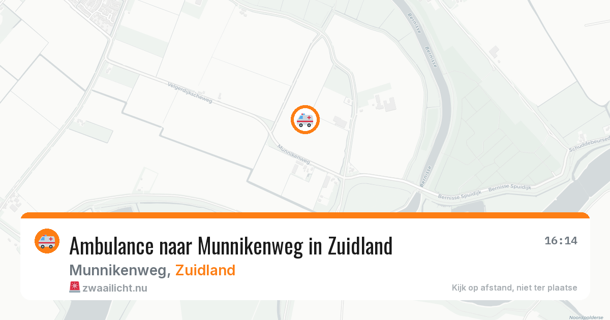Ambulance naar Munnikenweg in Zuidland — 14 mrt 2026