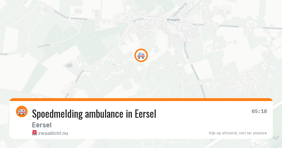 Spoedmelding ambulance in Eersel — 28 mrt 2026