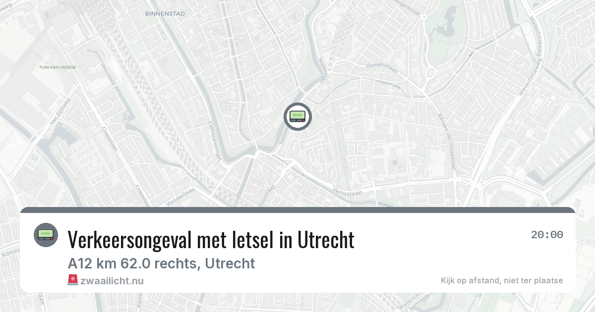 Verkeersongeval met letsel in Utrecht — 12 jul 2026