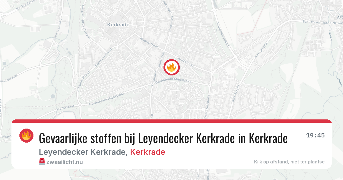 Gevaarlijke stoffen bij Leyendecker Kerkrade in Kerkrade — 2 apr 2026