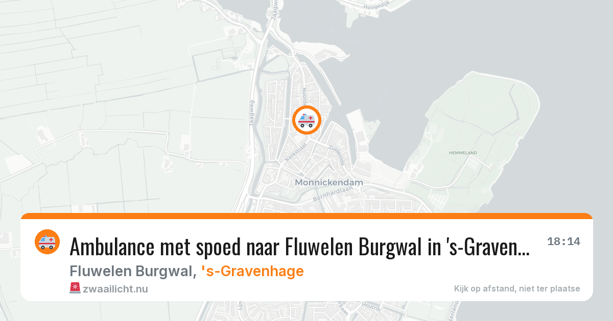 Ambulance met spoed naar Fluwelen Burgwal in 's-Gravenhage — 2 mrt 2026
