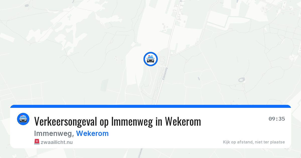 Verkeersongeval op Immenweg in Wekerom — 14 jul 2026