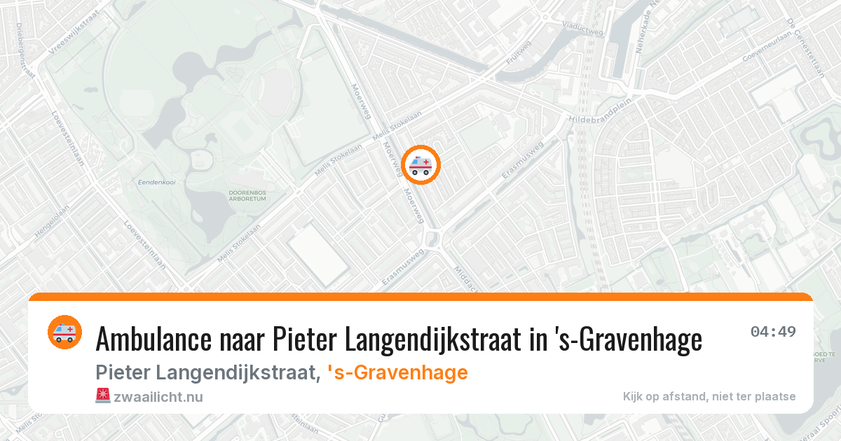 Ambulance naar Pieter Langendijkstraat in 's-Gravenhage — 14 jul 2026