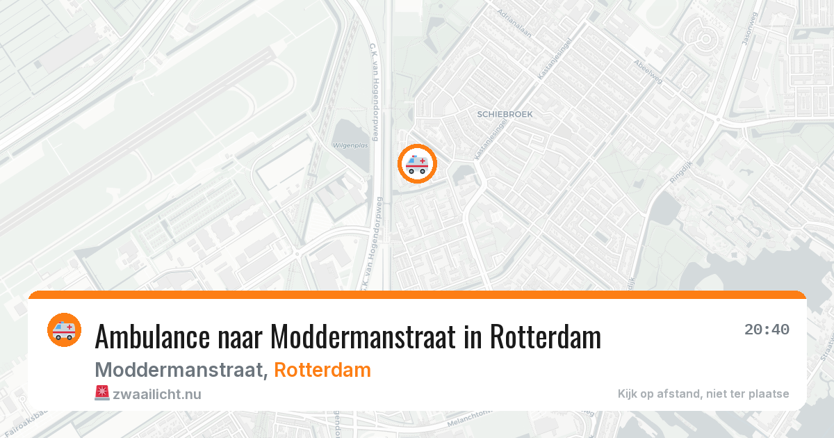 Ambulance naar Moddermanstraat in Rotterdam — 22 mei 2026