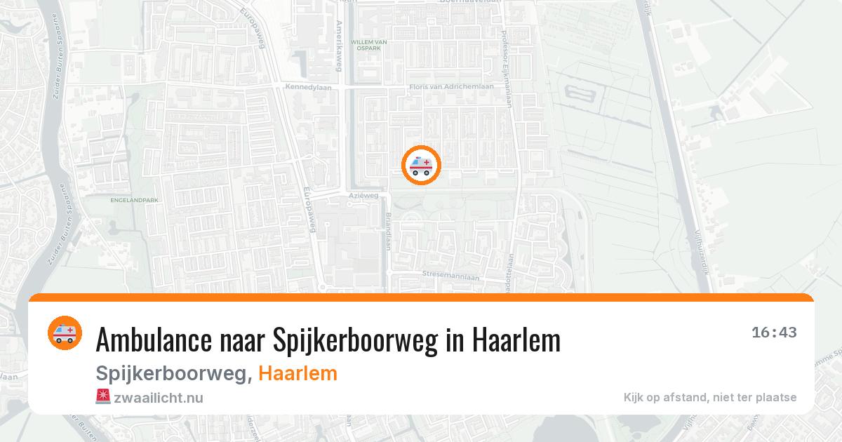 Ambulance naar Spijkerboorweg in Haarlem — 20 mei 2026
