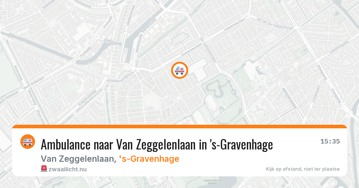 Ambulance naar Van Zeggelenlaan in 's-Gravenhage — 21 mei 2026