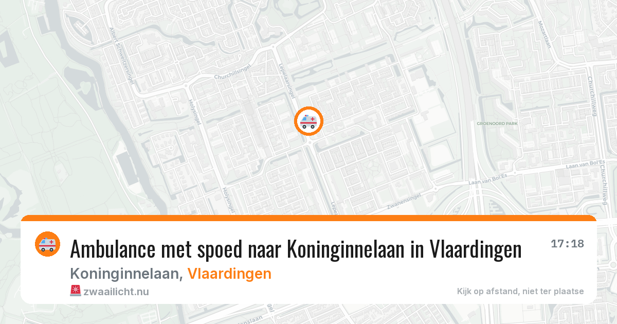 Ambulance met spoed naar Koninginnelaan in Vlaardingen — 29 mei 2026