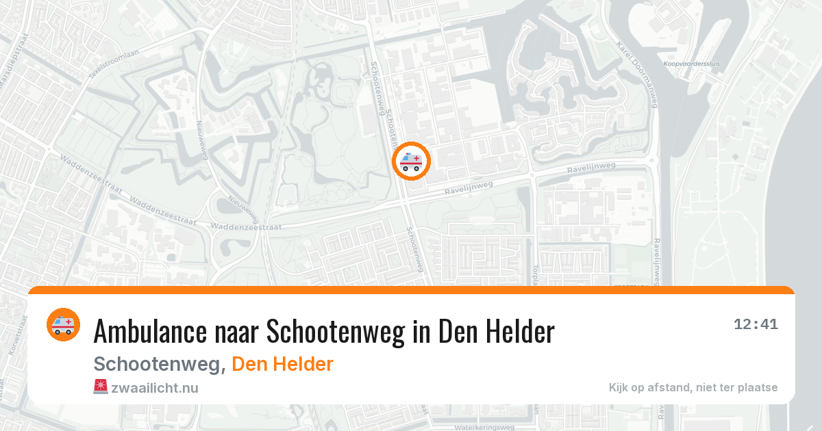 Ambulance naar Schootenweg in Den Helder — 6 jun 2026