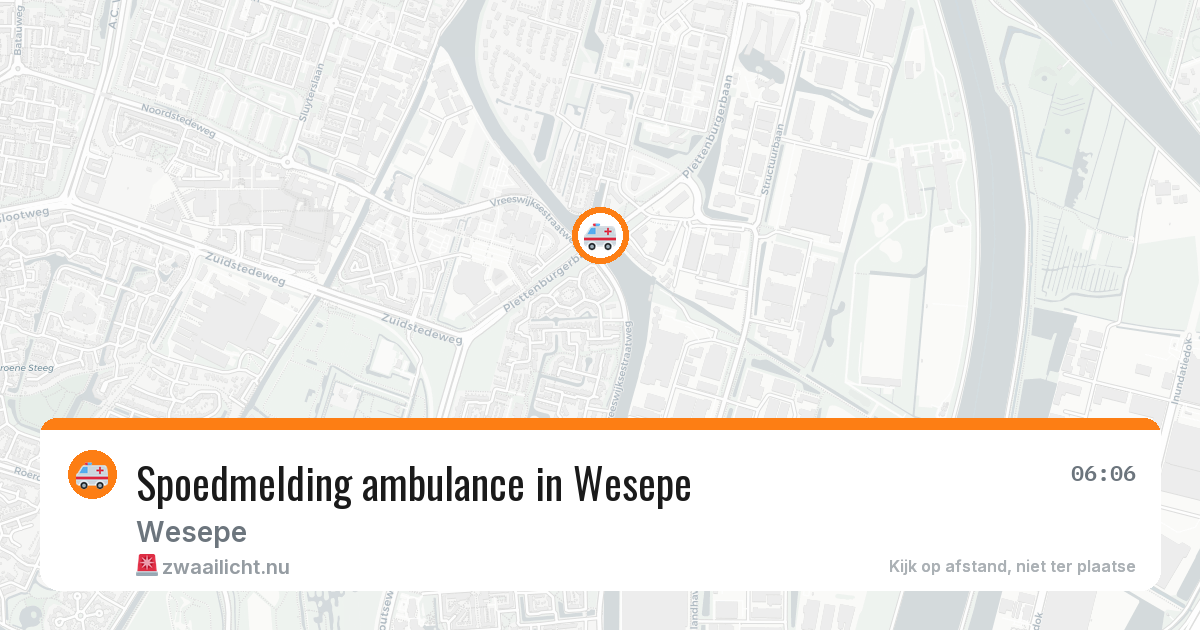 Spoedmelding ambulance in Wesepe — 29 jan 2026