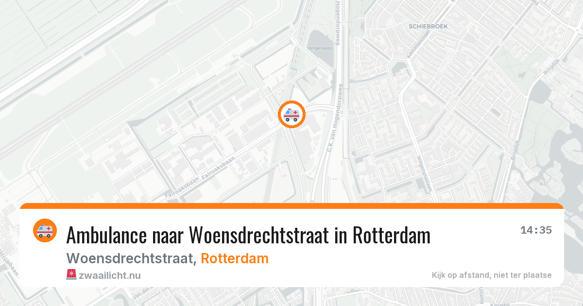Ambulance naar Woensdrechtstraat in Rotterdam — 13 jul 2026