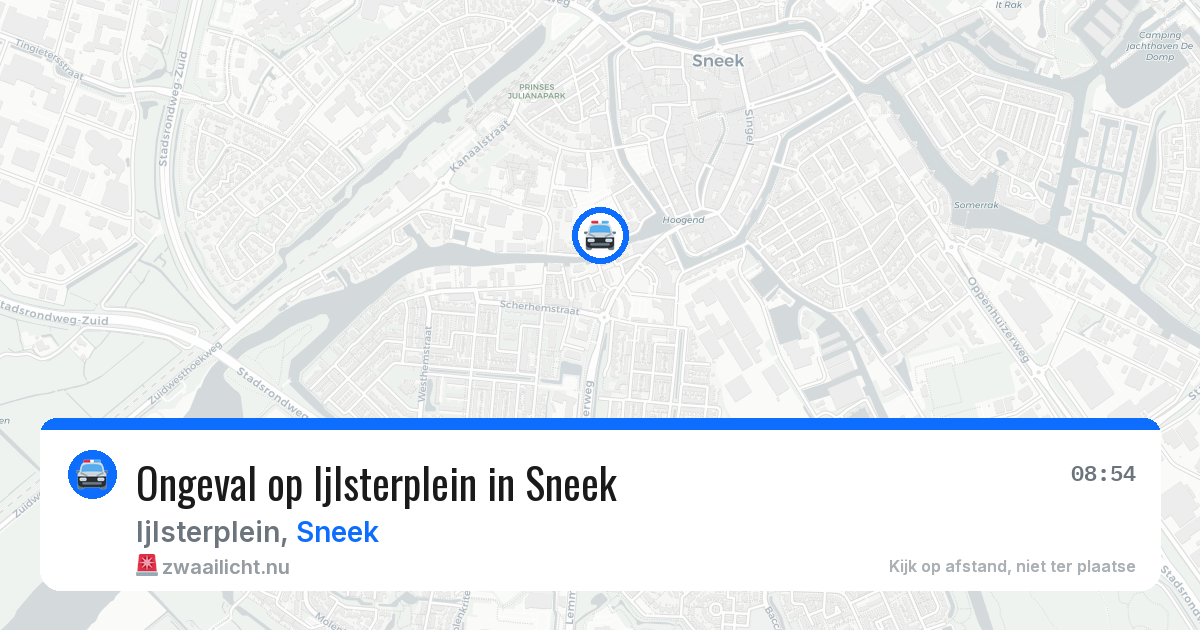Ongeval op Ijlsterplein in Sneek — 25 feb 2026