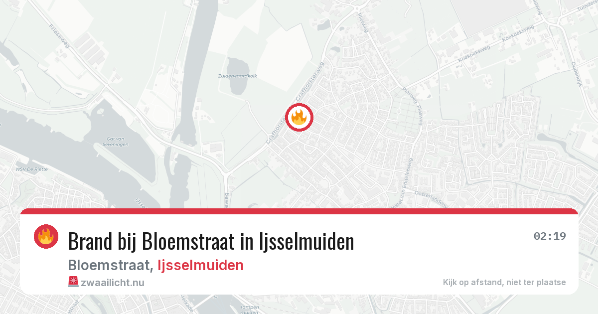 Brand bij Bloemstraat in Ijsselmuiden — 10 apr 2026